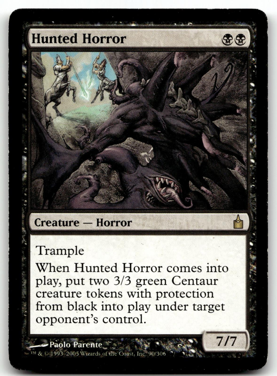 Hunted Horror 90 Rare Ravnica: City of Guilds Magic: The Gathering Near Mint