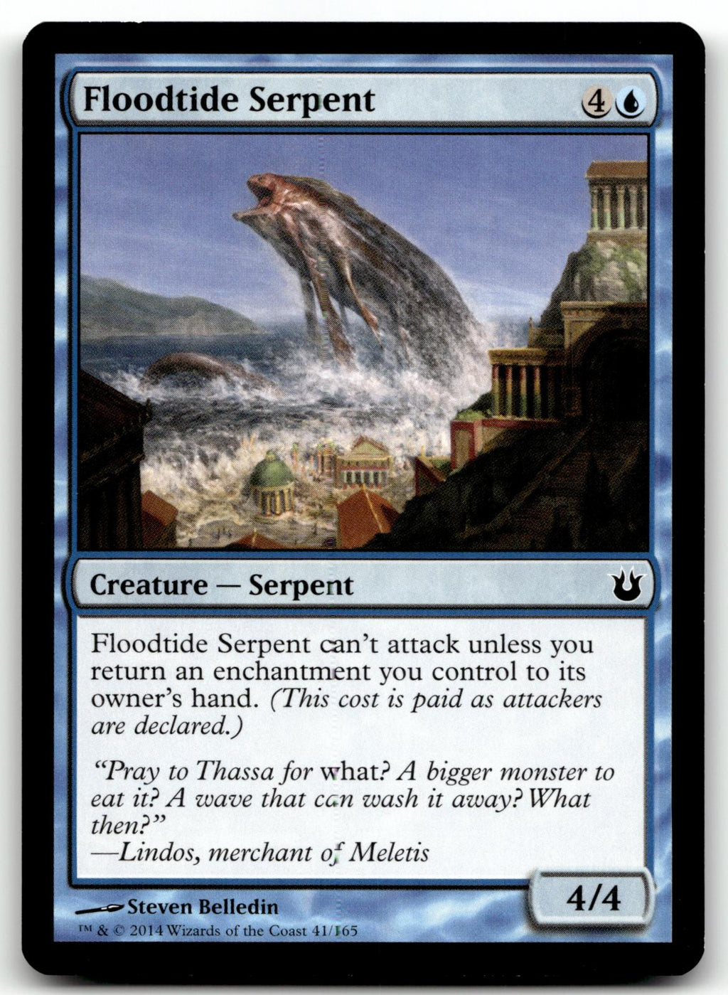 Floodtide Serpent 41 Common Born of the Gods Magic: The Gathering Near Mint