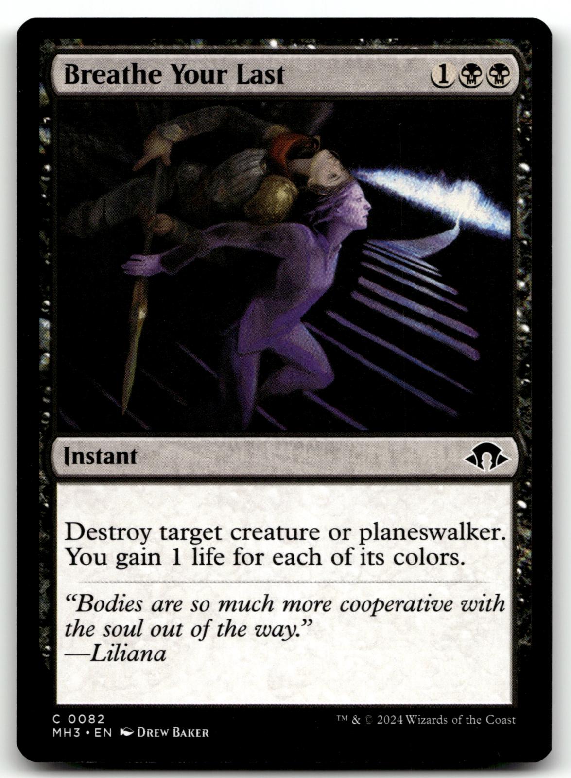 Breathe Your Last 82 Common Modern Horizons 3 Magic: The Gathering Near Mint