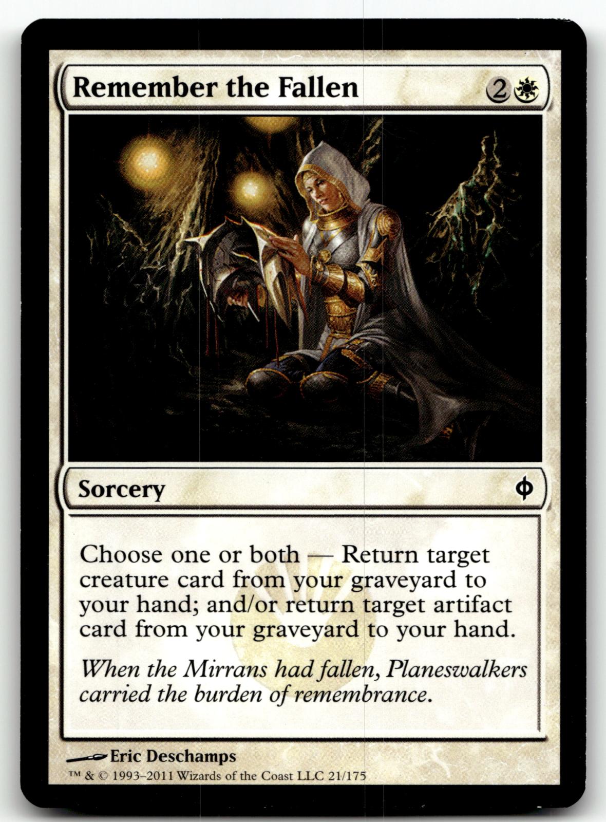 Remember the Fallen 21 Common New Phyrexia Magic: The Gathering Near Mint