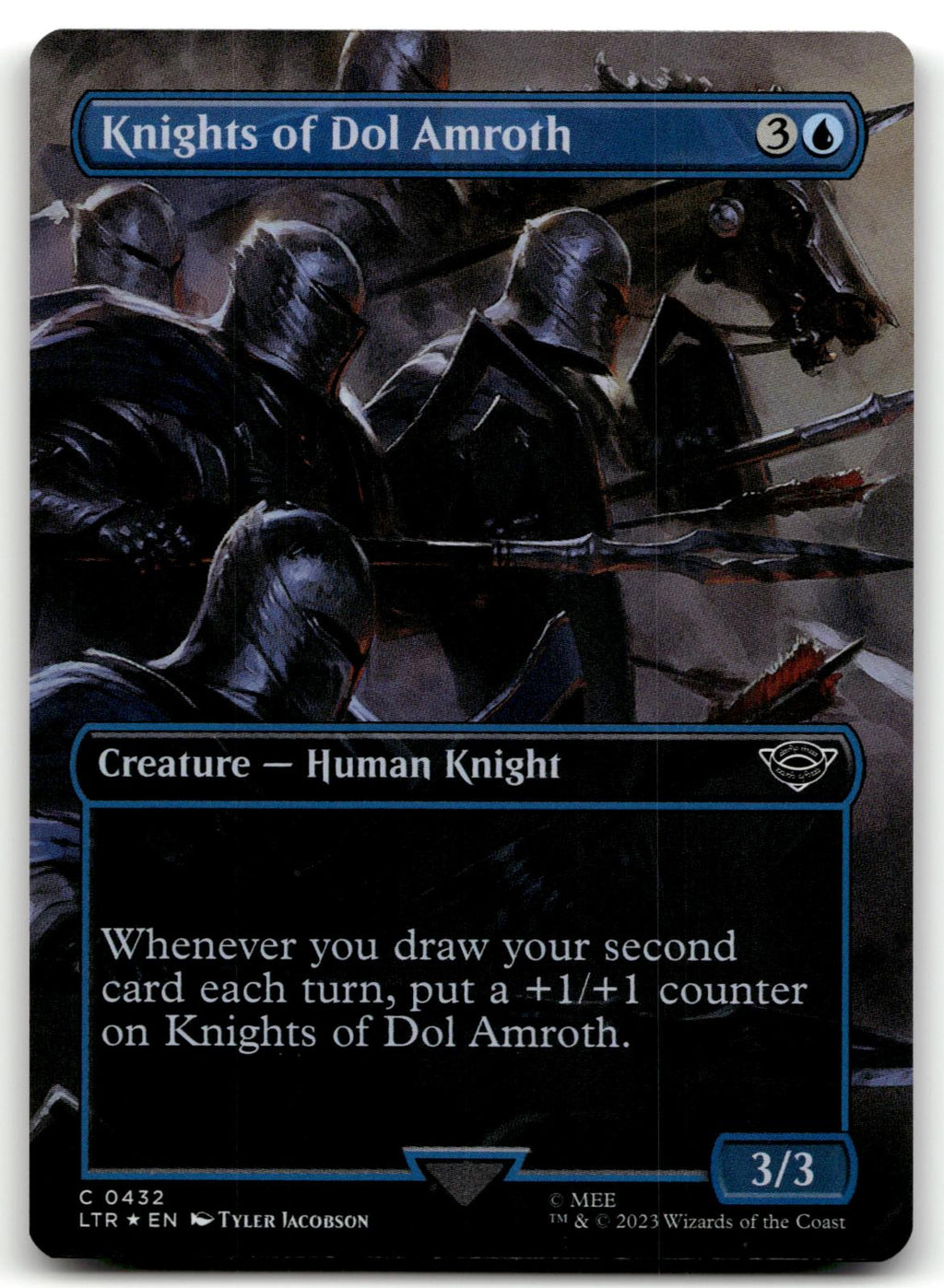 Knights of Dol Amroth (Borderless) 432 Universes Beyond: The Lord of the Rings: Tales of Middle-earth Magic: The Gathering Foil NM
