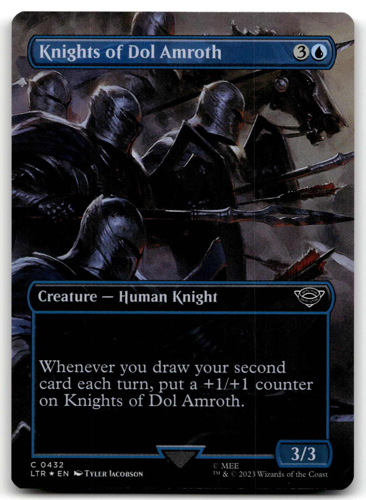 Knights of Dol Amroth (Borderless) 432 Universes Beyond: The Lord of the Rings: Tales of Middle-earth Magic: The Gathering Foil NM