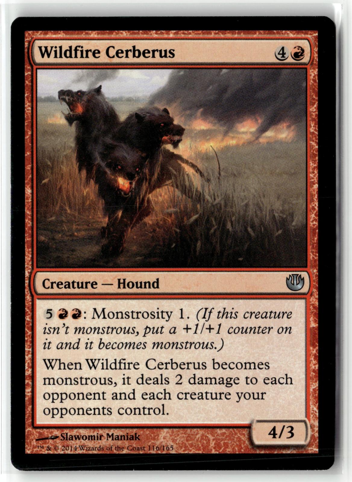 Wildfire Cerberus 116 Uncommon Journey Into Nyx Magic: The Gathering Near Mint