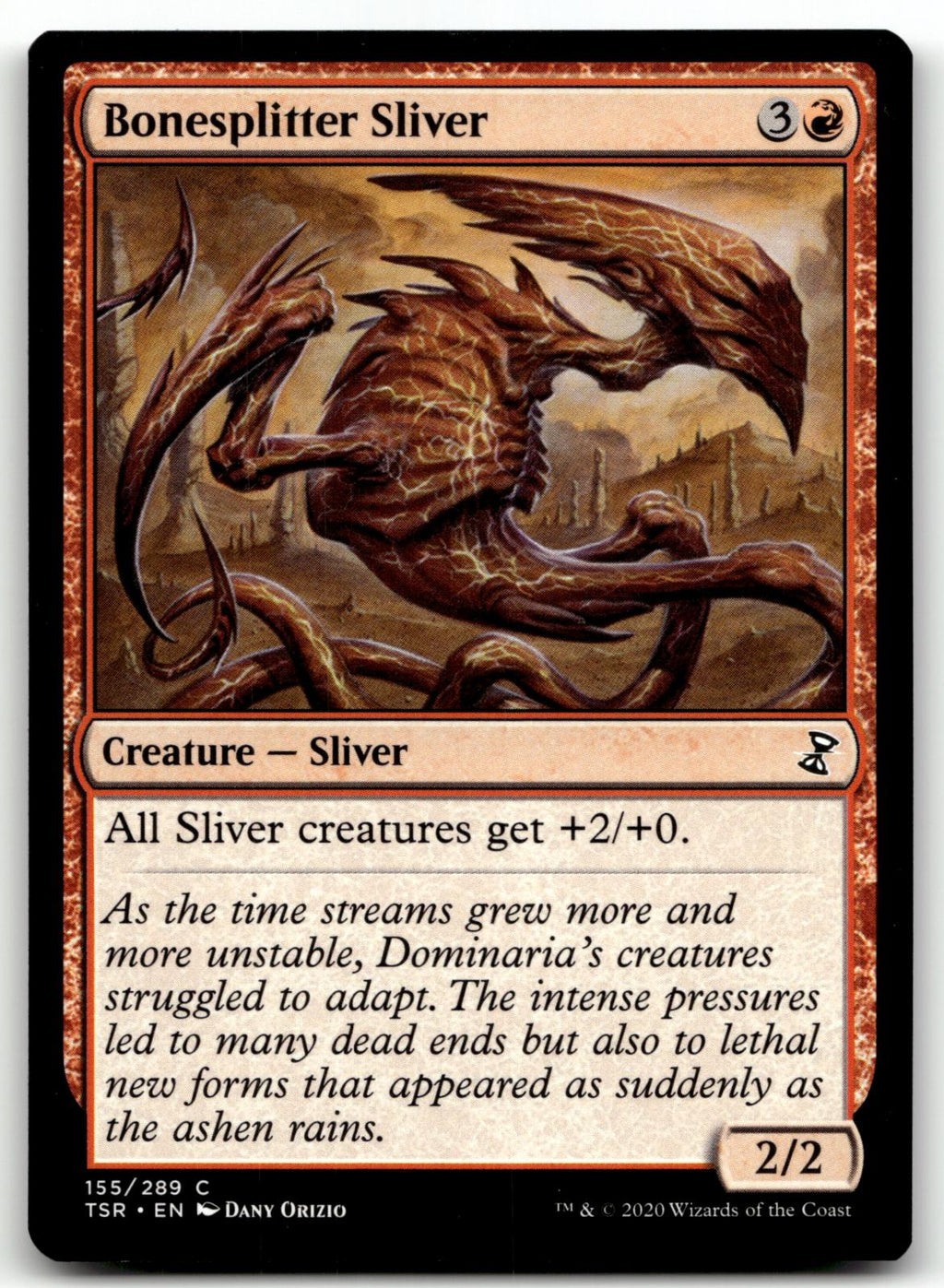 Bonesplitter Sliver 155 Common Time Spiral: Remastered Magic: The Gathering NM