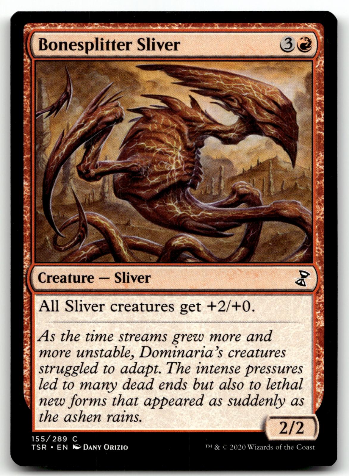Bonesplitter Sliver 155 Common Time Spiral: Remastered Magic: The Gathering NM
