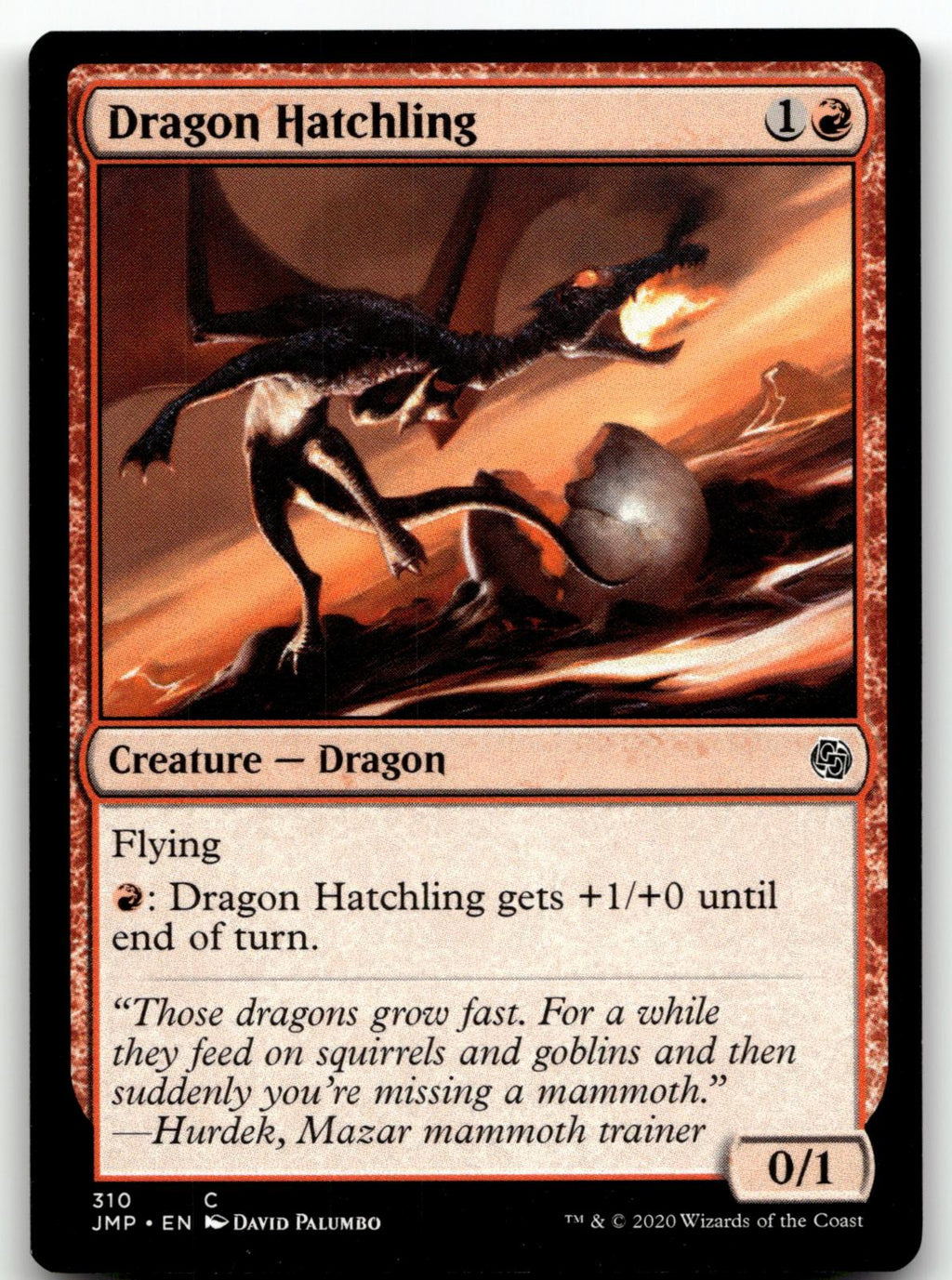 Dragon Hatchling 310 Common Jumpstart Magic: The Gathering Near Mint