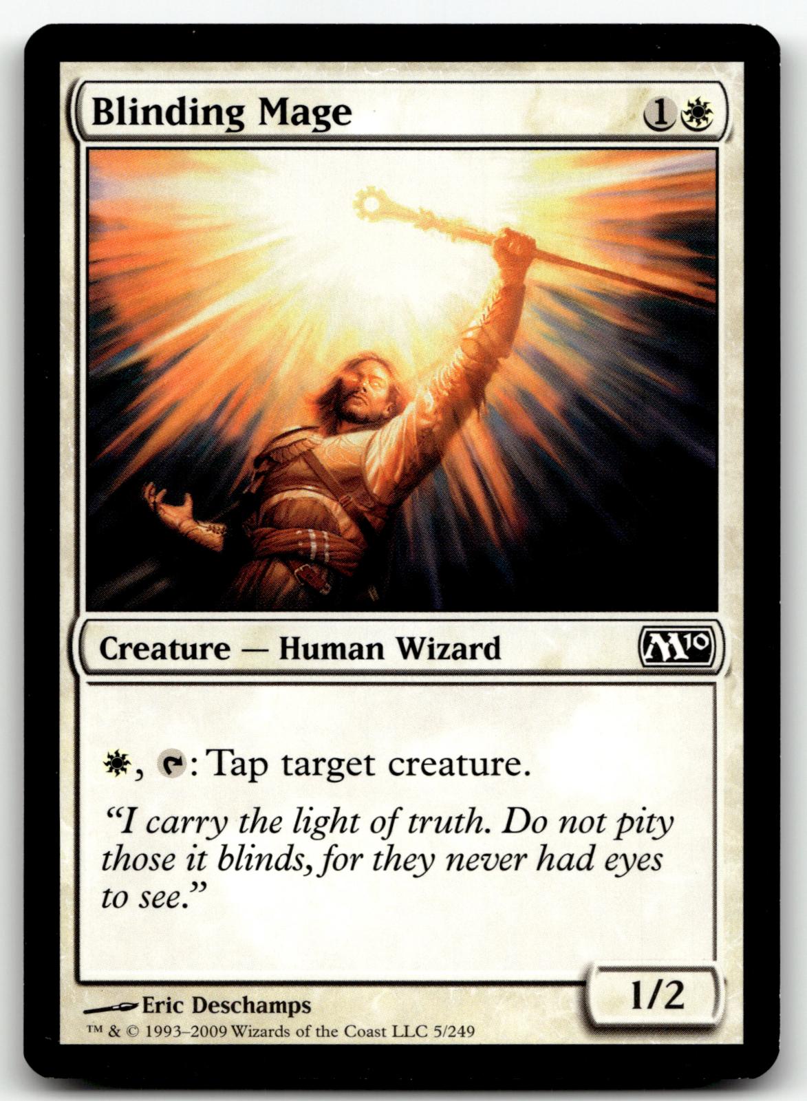 Blinding Mage 5 Common Magic 2010 (M10) Magic: The Gathering Near Mint