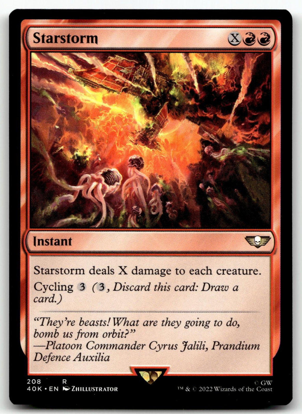 Starstorm 208 Rare Universes Beyond: Warhammer 40,000 Magic: The Gathering NM