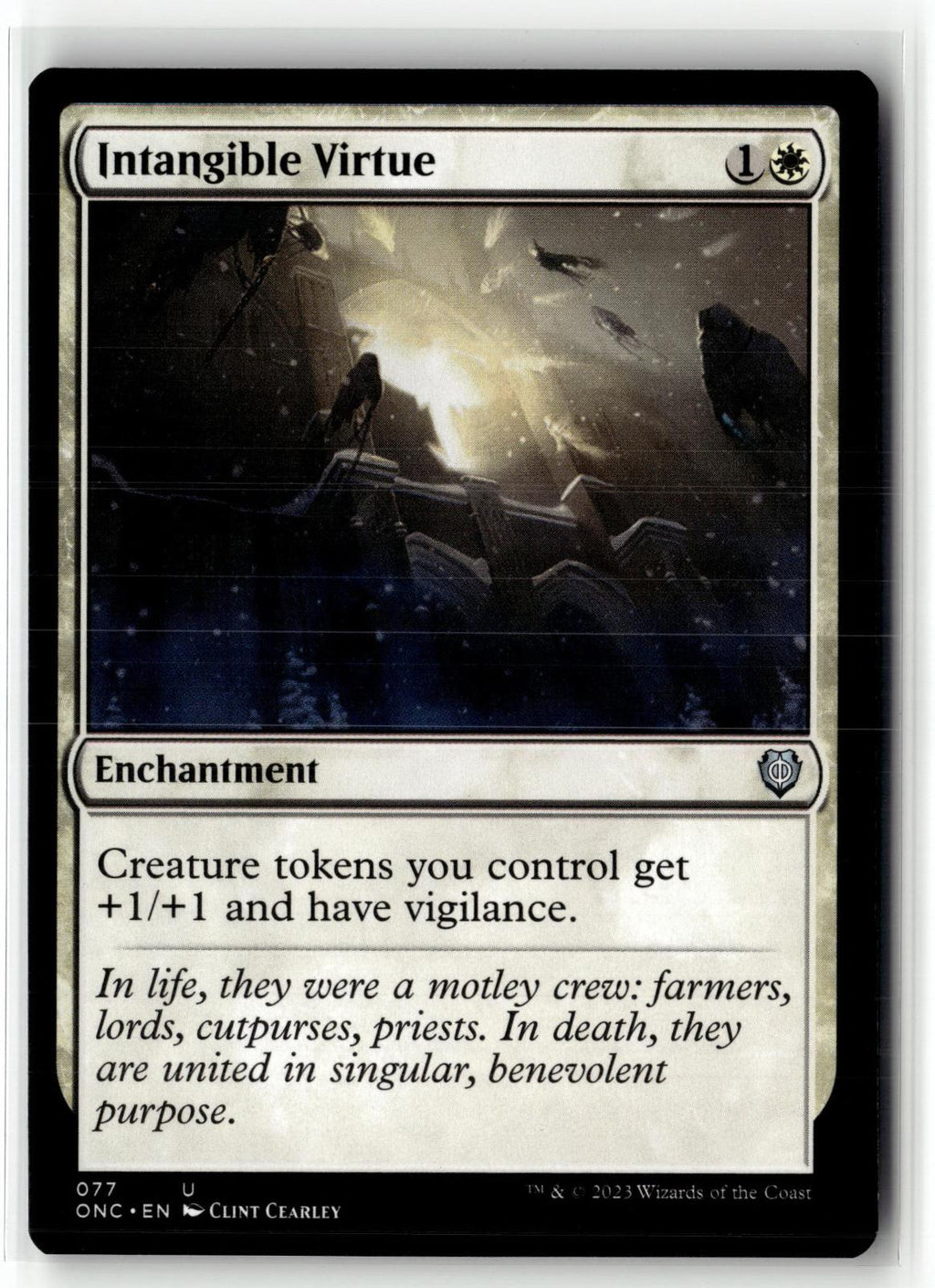 Intangible Virtue 77 Commander: Phyrexia: All Will Be One Magic: The Gathering 