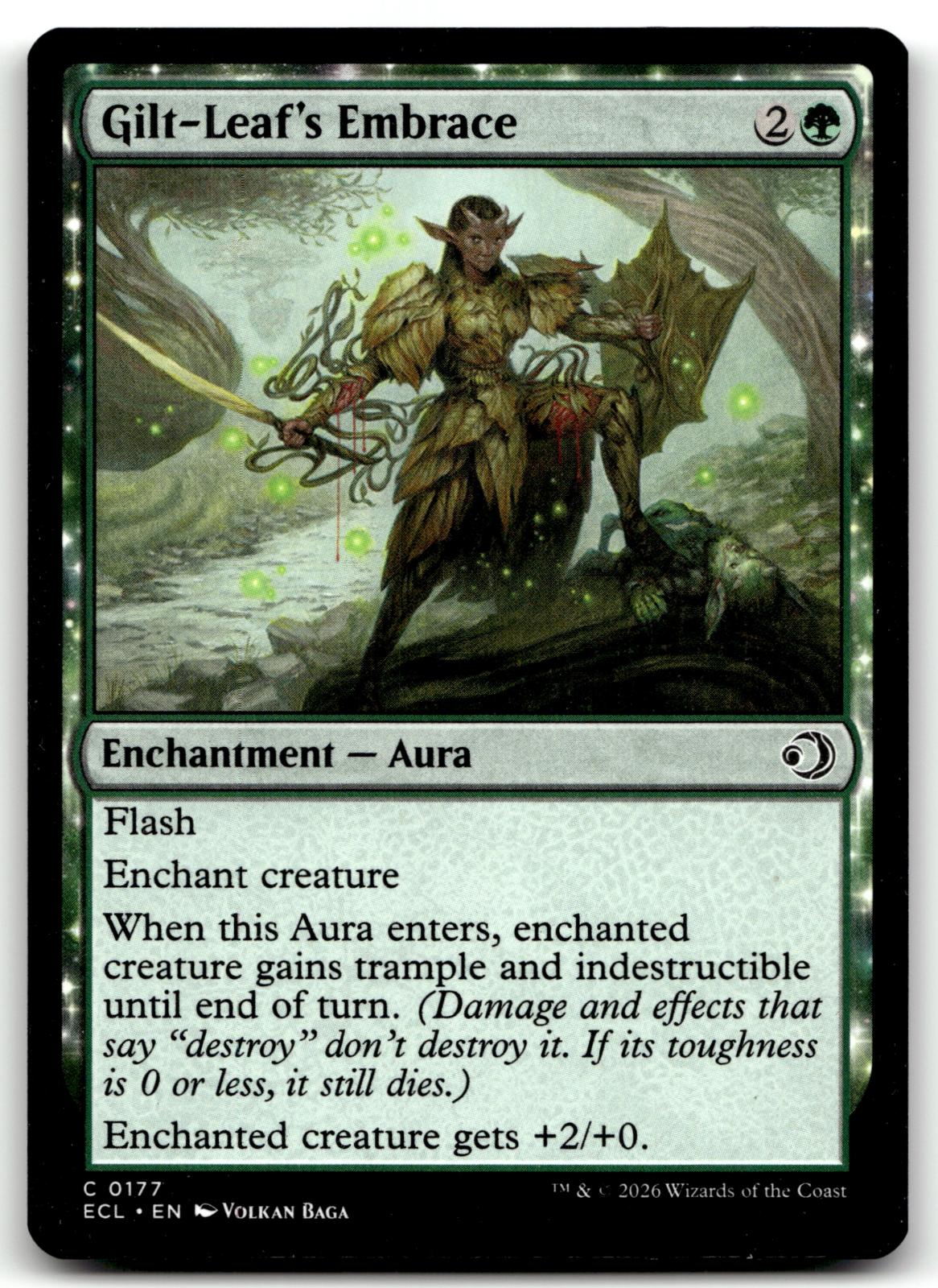 Gilt-Leaf's Embrace 177 Common Lorwyn Eclipsed Magic: The Gathering Near Mint