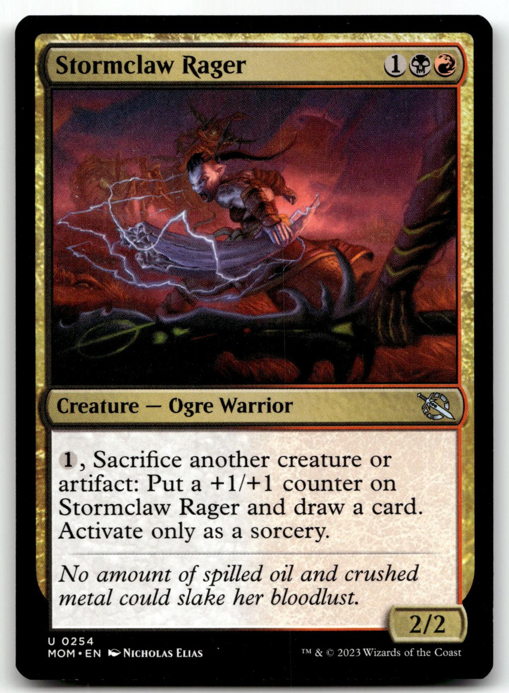 Stormclaw Rager 254 Uncommon March of the Machine Magic: The Gathering Near Mint