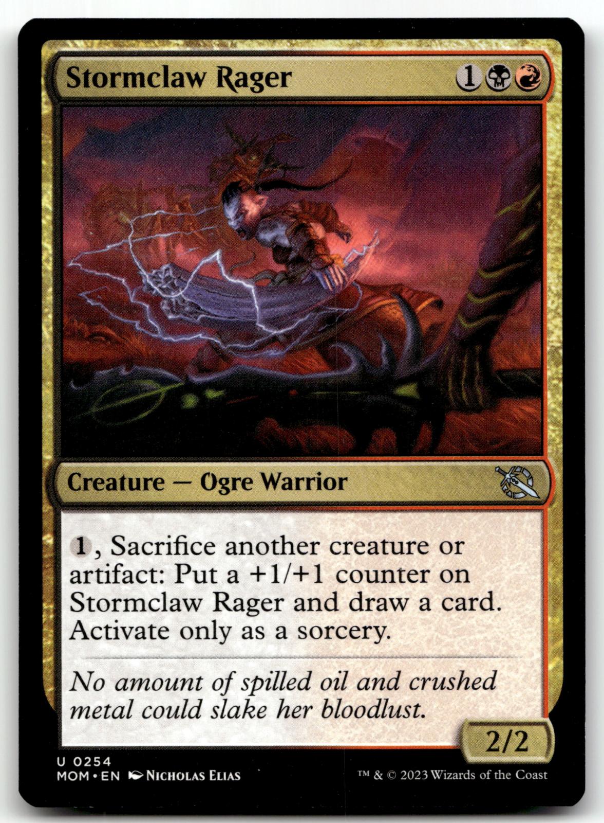 Stormclaw Rager 254 Uncommon March of the Machine Magic: The Gathering Near Mint