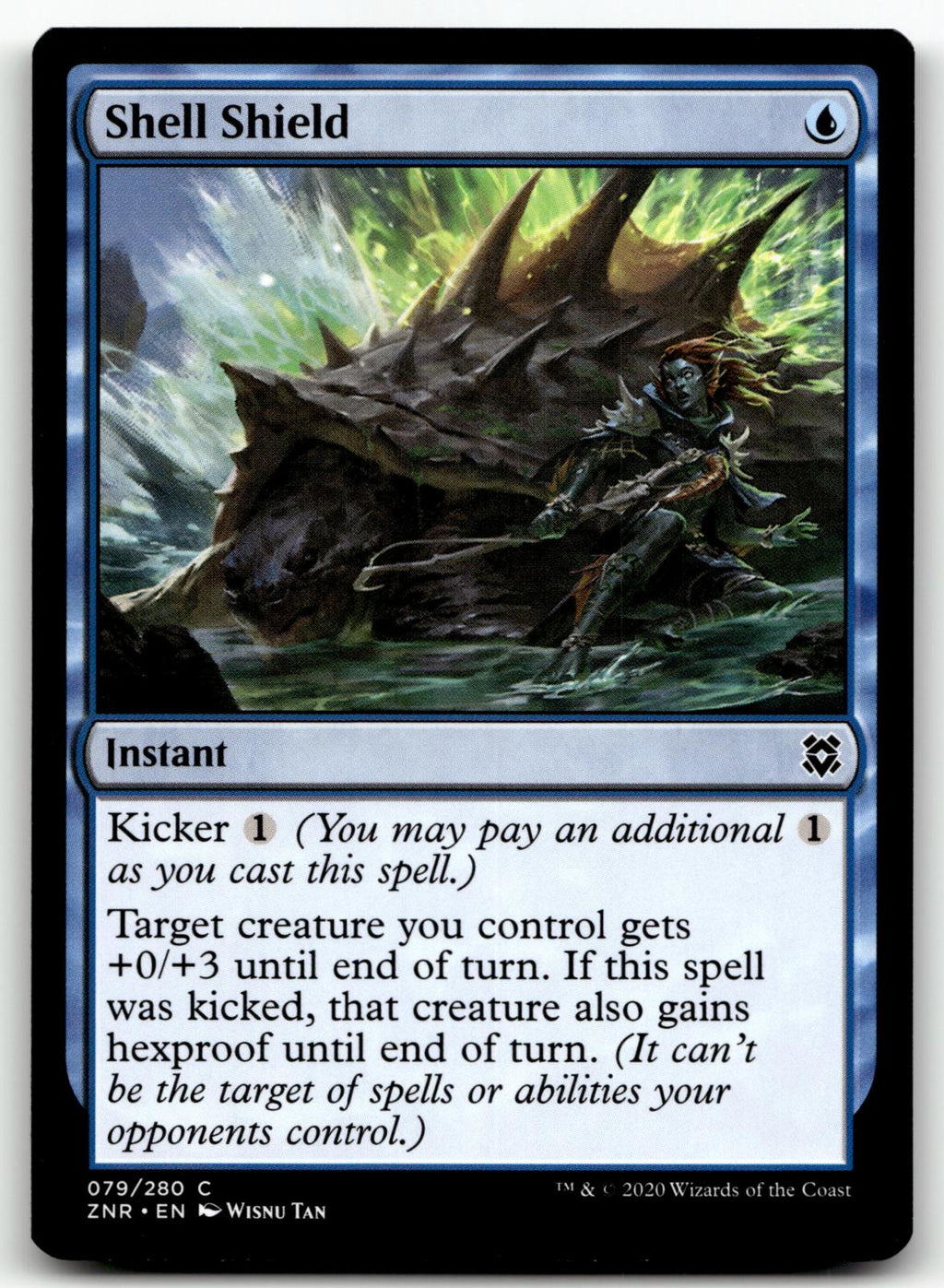Shell Shield 79 Common Zendikar Rising Magic: The Gathering Near Mint