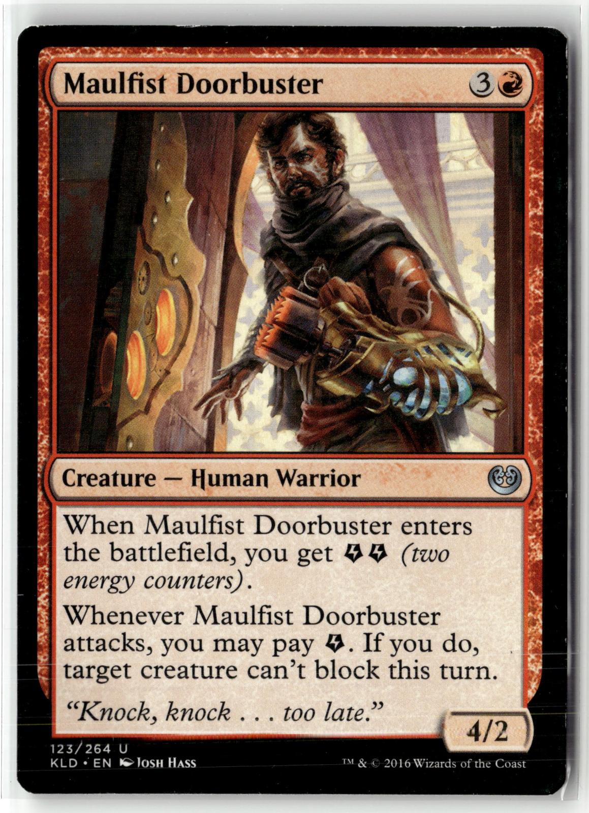 Maulfist Doorbuster 123 Uncommon Kaladesh Magic: The Gathering Near Mint
