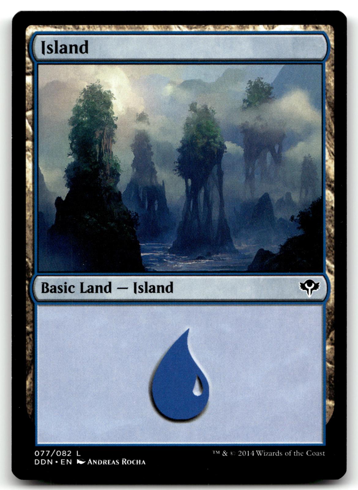 Island (077) 77 Land Duel Decks: Speed vs. Cunning Magic: The Gathering NM