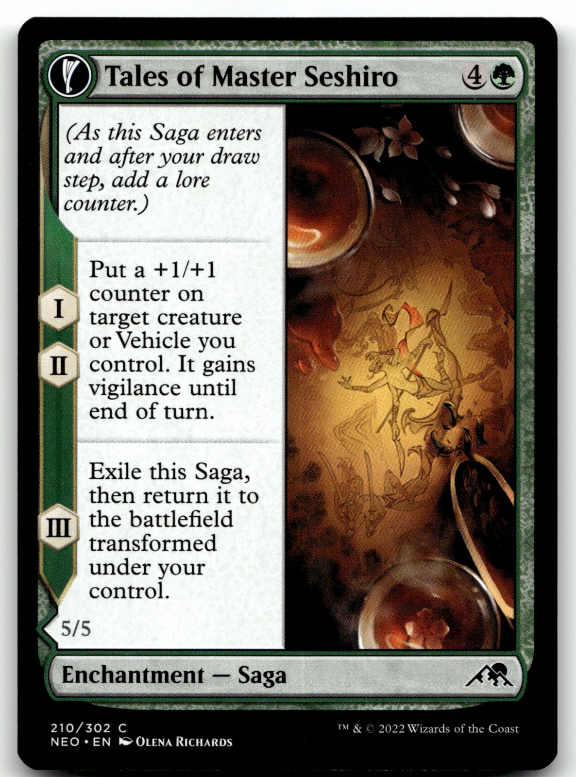Tales of Master Seshiro 210 Kamigawa: Neon Dynasty Magic: The Gathering NM
