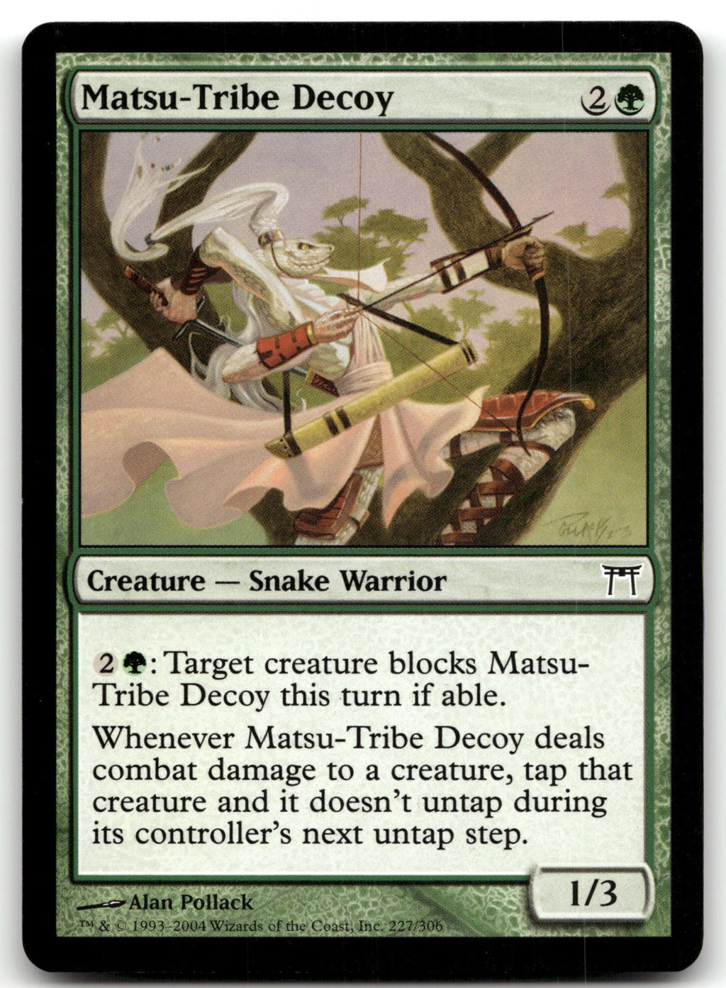 Matsu-Tribe Decoy 227 Common Champions of Kamigawa Magic: The Gathering NM