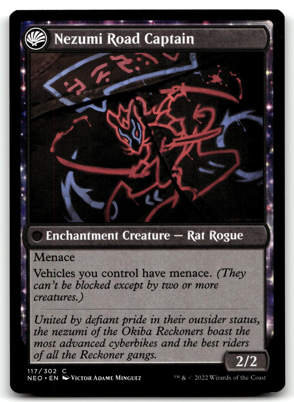 Okiba Reckoner Raid 117 Common Kamigawa: Neon Dynasty Magic: The Gathering NM
