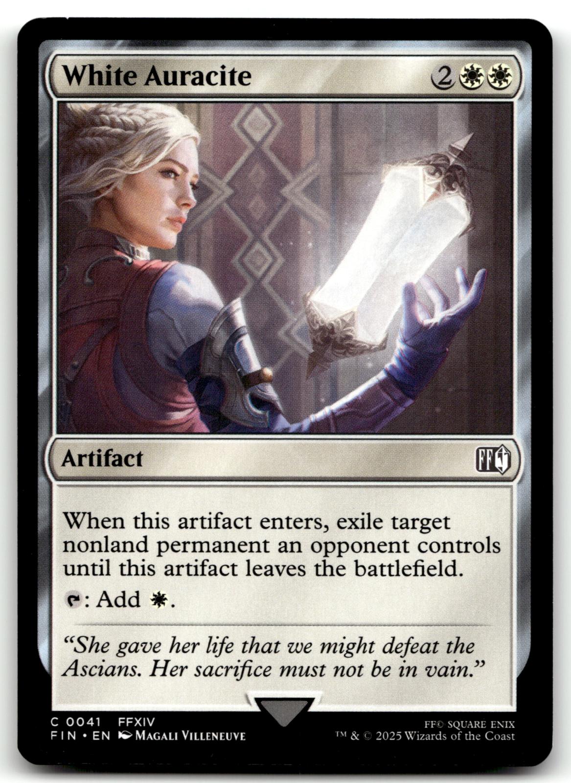 White Auracite 41 Common FINAL FANTASY Magic: The Gathering Near Mint