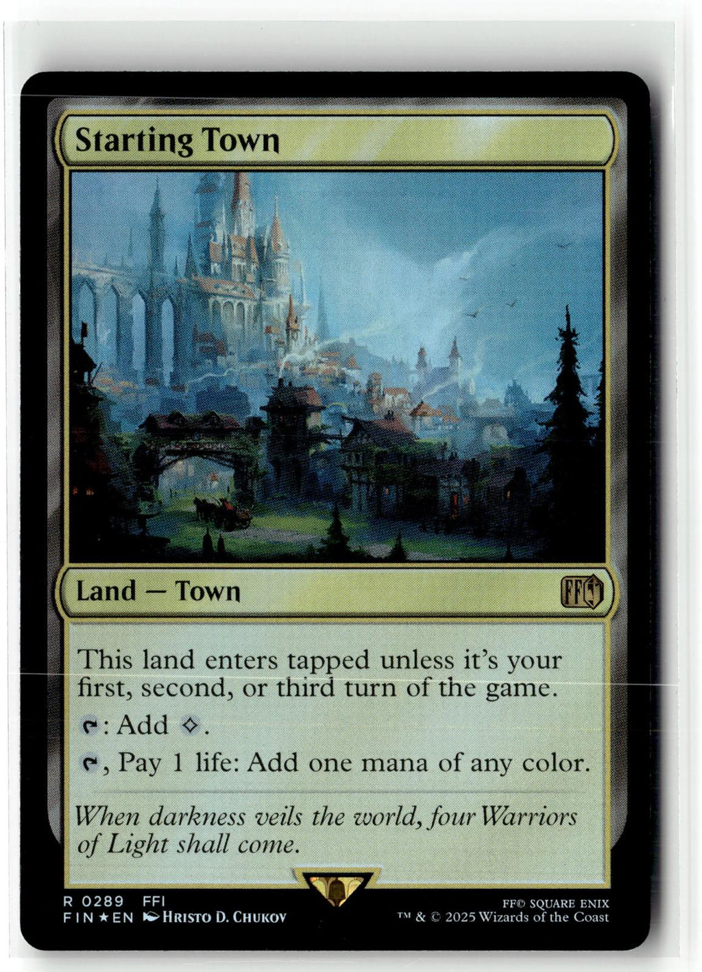 Starting Town 289 Rare FINAL FANTASY Magic: The Gathering Foil Near Mint