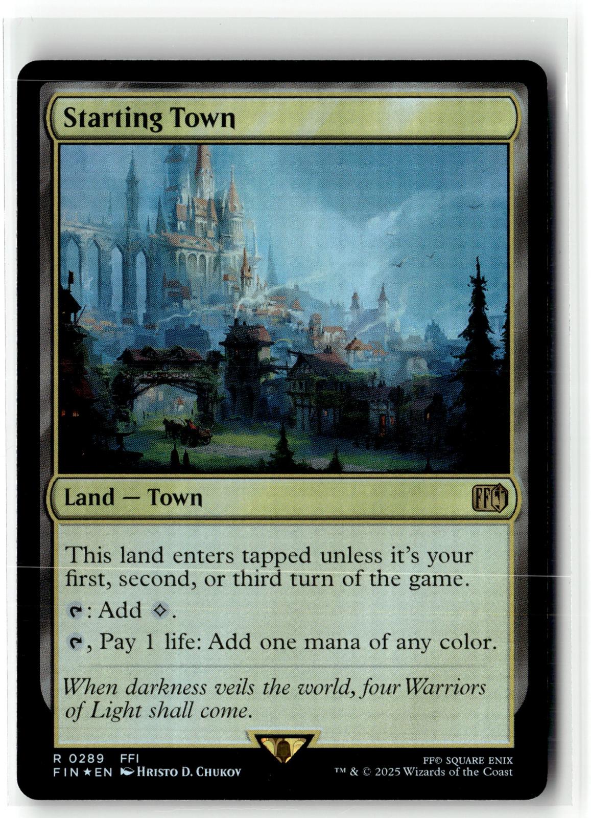 Starting Town 289 Rare FINAL FANTASY Magic: The Gathering Foil Near Mint