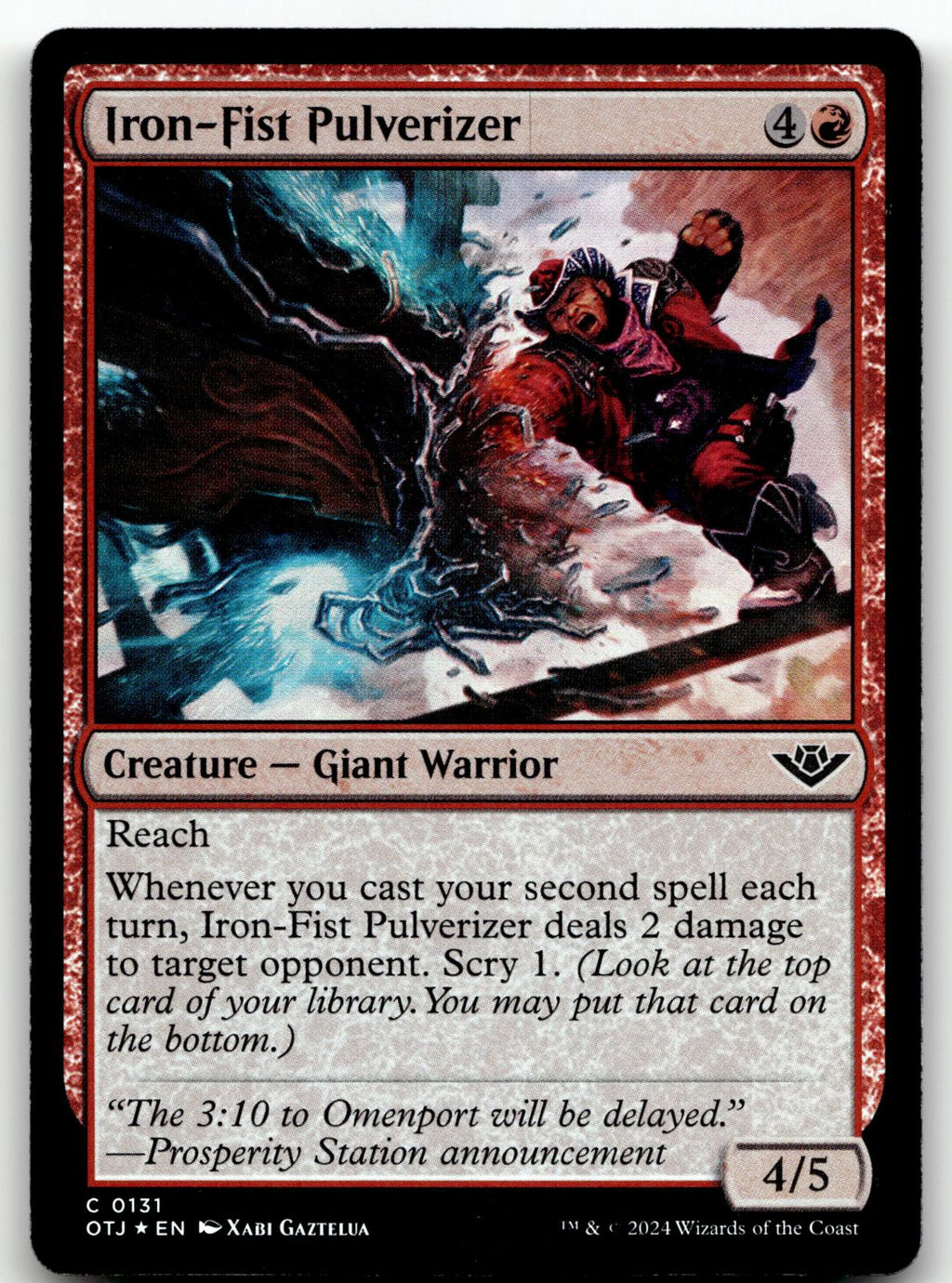 Iron-Fist Pulverizer 131 Outlaws of Thunder Junction Magic: The Gathering Foil NM