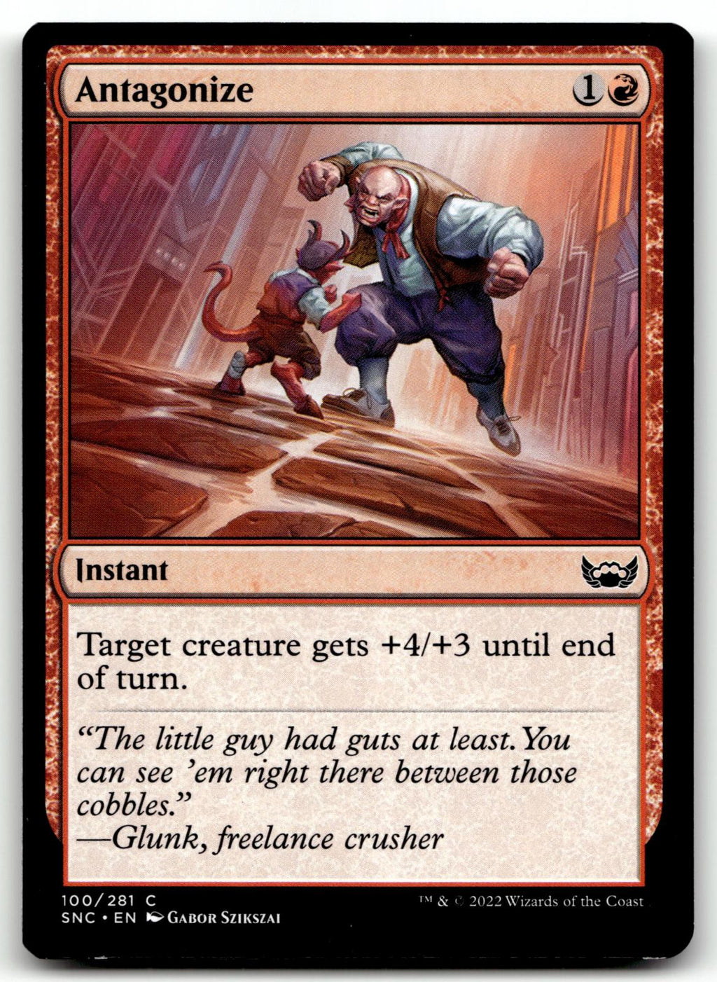 Antagonize 100 Common Streets of New Capenna Magic: The Gathering Near Mint