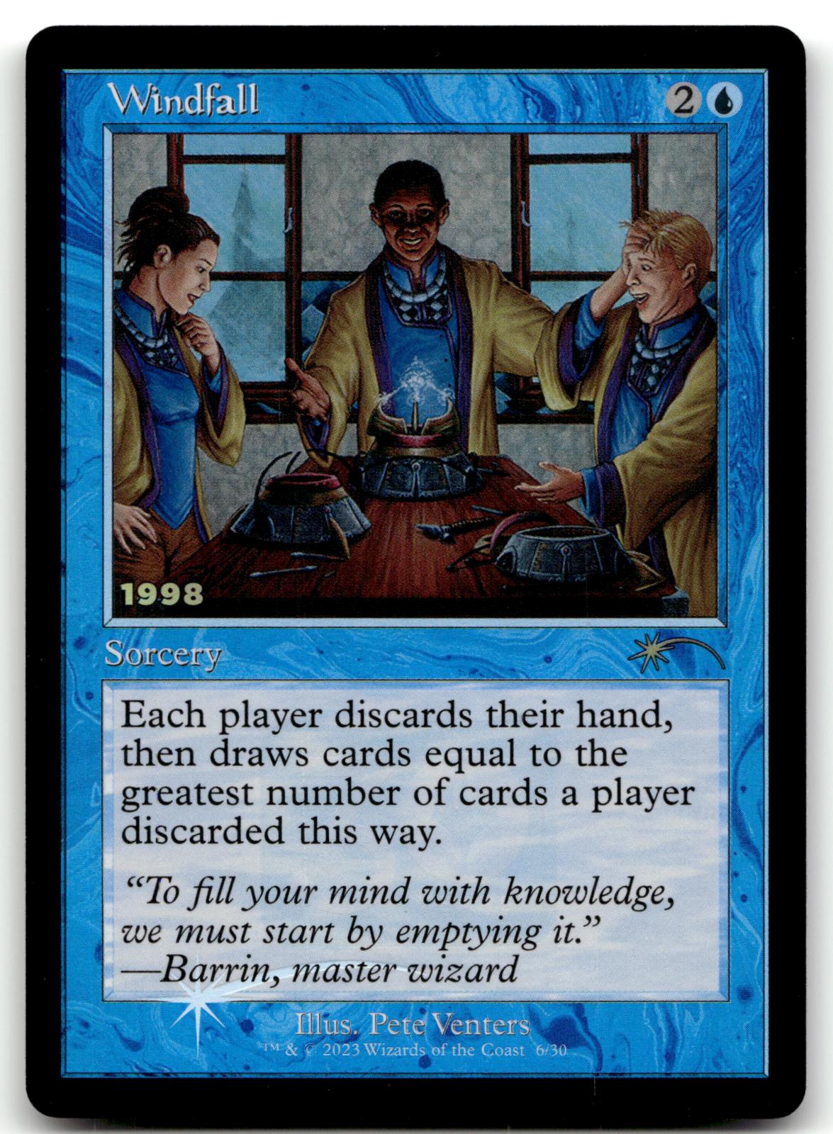 Windfall 6 Promo 30th Anniversary Promos Magic: The Gathering Foil Near Mint