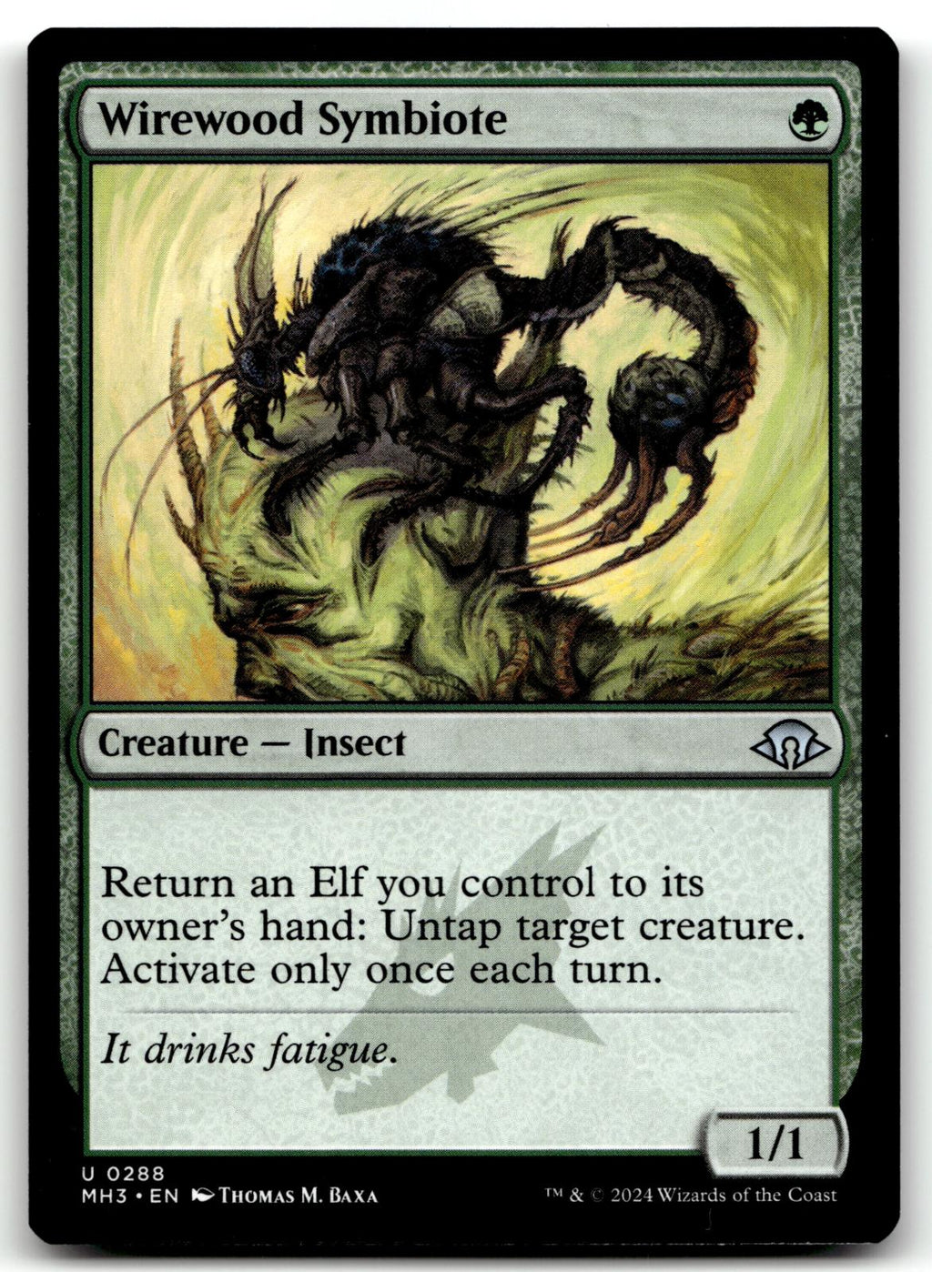 Wirewood Symbiote 288 Uncommon Modern Horizons 3 Magic: The Gathering Near Mint
