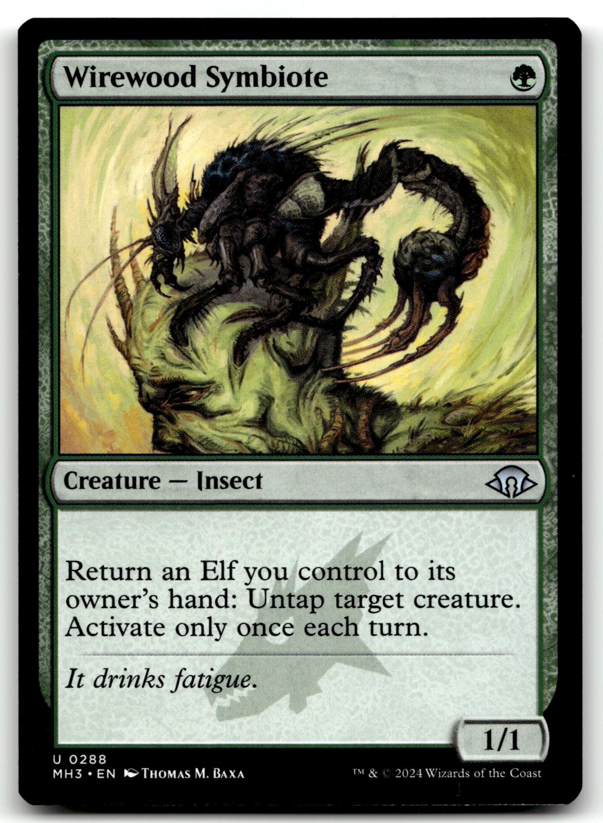 Wirewood Symbiote 288 Uncommon Modern Horizons 3 Magic: The Gathering Near Mint