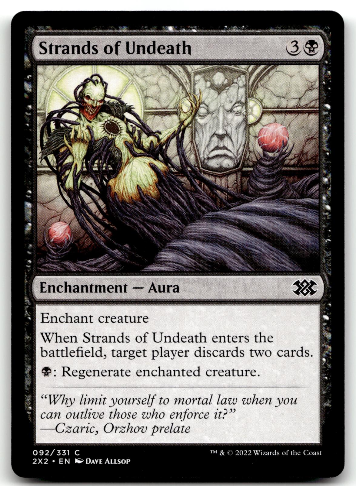 Strands of Undeath 92 Common Double Masters 2022 Magic: The Gathering Near Mint