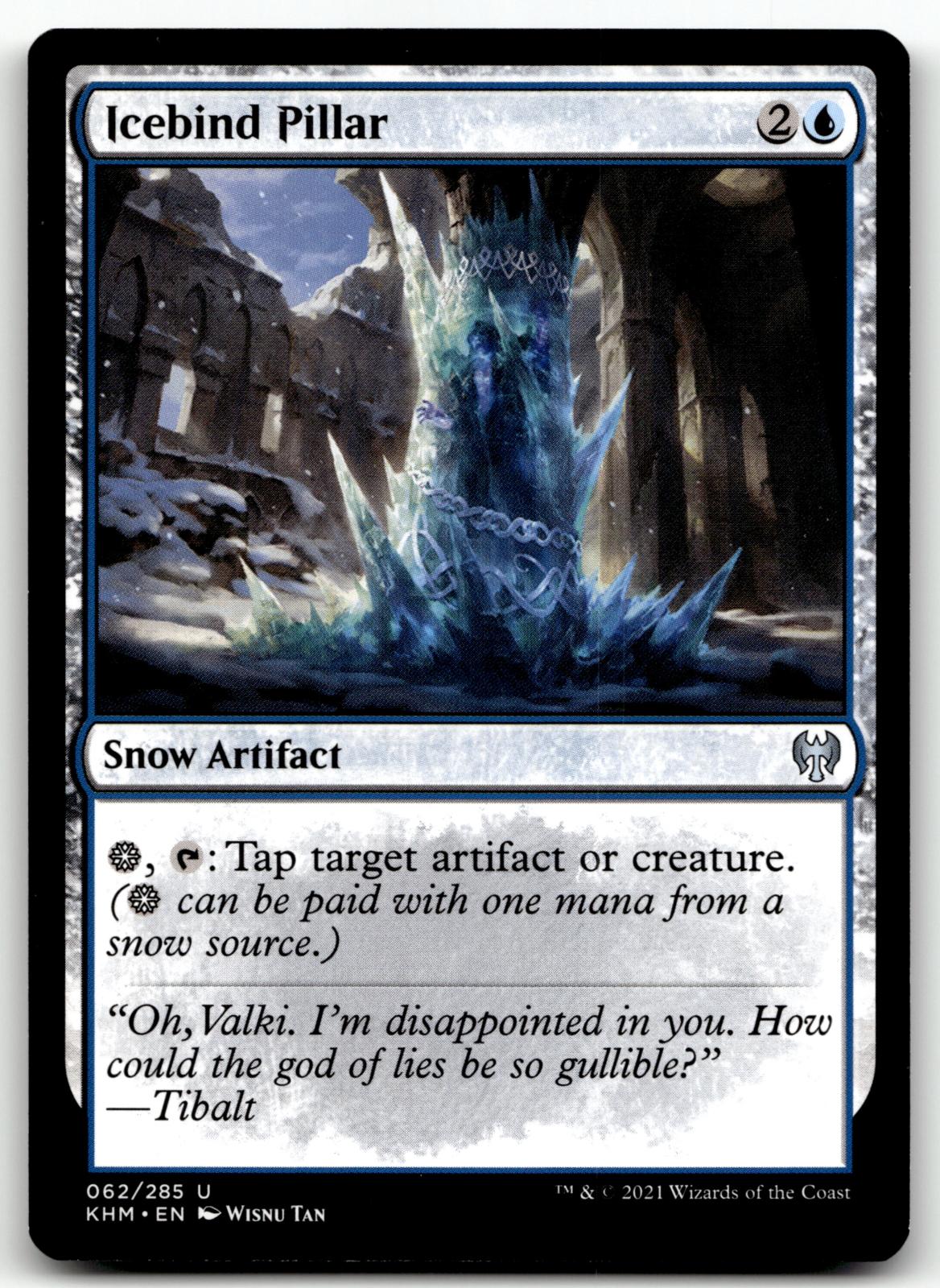 Icebind Pillar 62 Uncommon Kaldheim Magic: The Gathering Near Mint