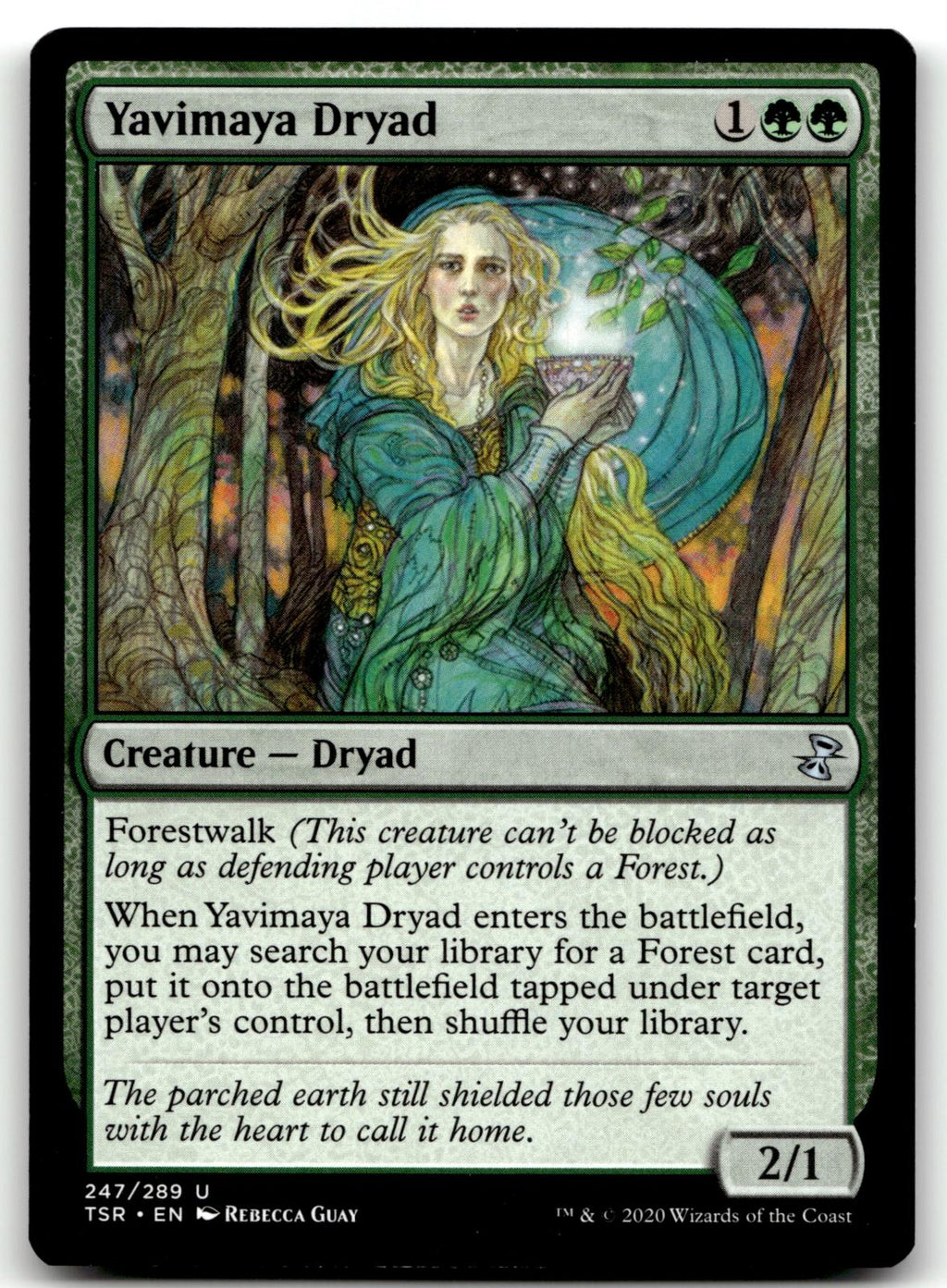 Yavimaya Dryad 247 Uncommon Time Spiral: Remastered Magic: The Gathering NM