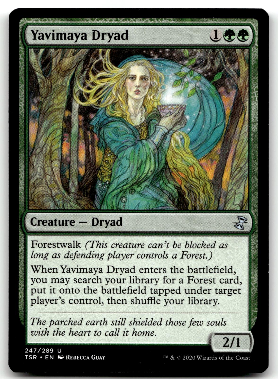 Yavimaya Dryad 247 Uncommon Time Spiral: Remastered Magic: The Gathering NM