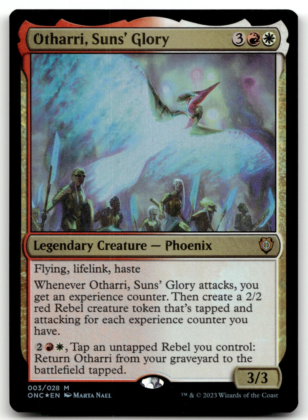 Otharri, Suns' Glory 3 Commander: Phyrexia: All Will Be One Magic: The Gathering Foil NM
