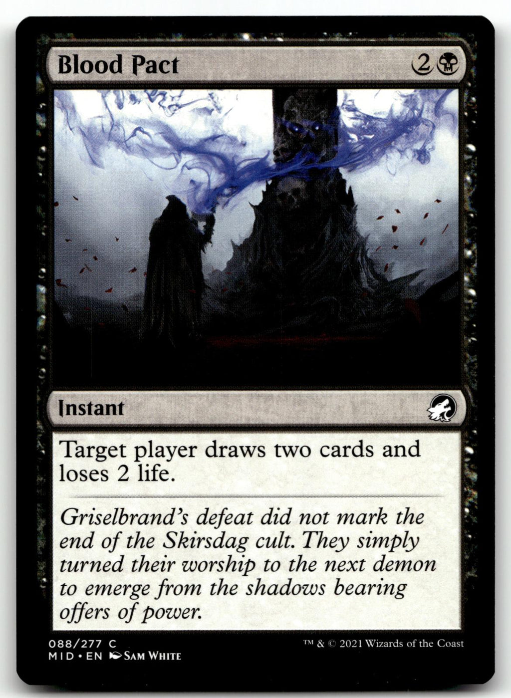 Blood Pact 88 Common Innistrad: Midnight Hunt Magic: The Gathering Near Mint