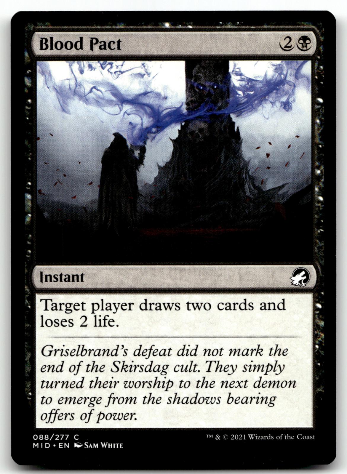 Blood Pact 88 Common Innistrad: Midnight Hunt Magic: The Gathering Near Mint