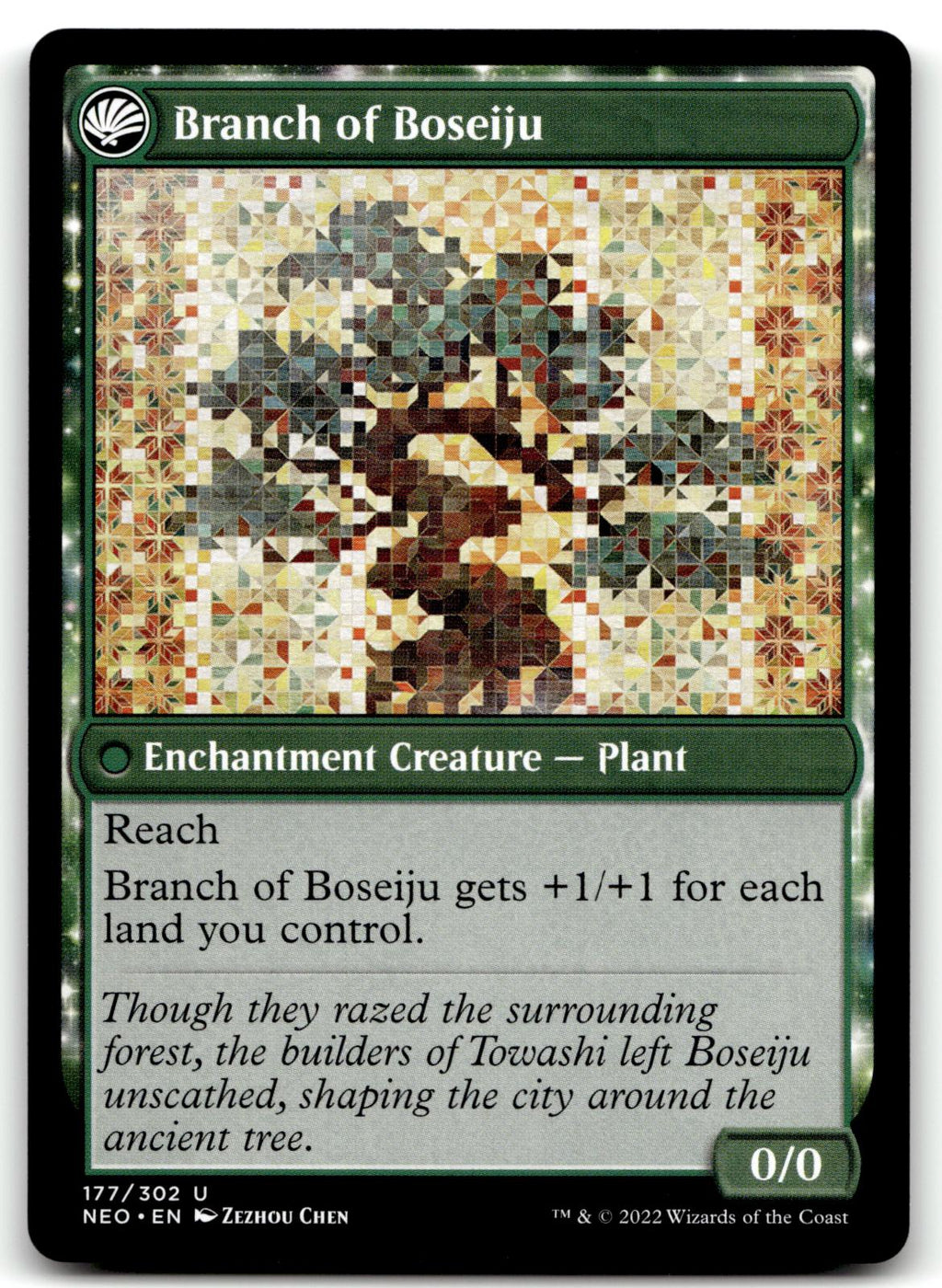 Boseiju Reaches Skyward 177 Kamigawa: Neon Dynasty Magic: The Gathering NM