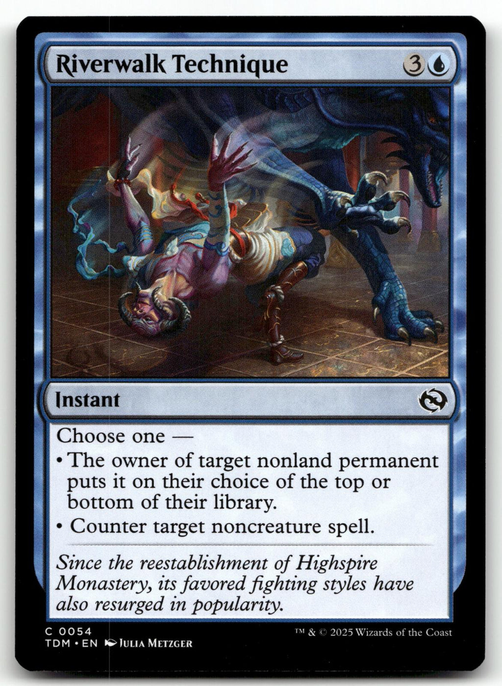 Riverwalk Technique 54 Common Tarkir: Dragonstorm Magic: The Gathering Near Mint