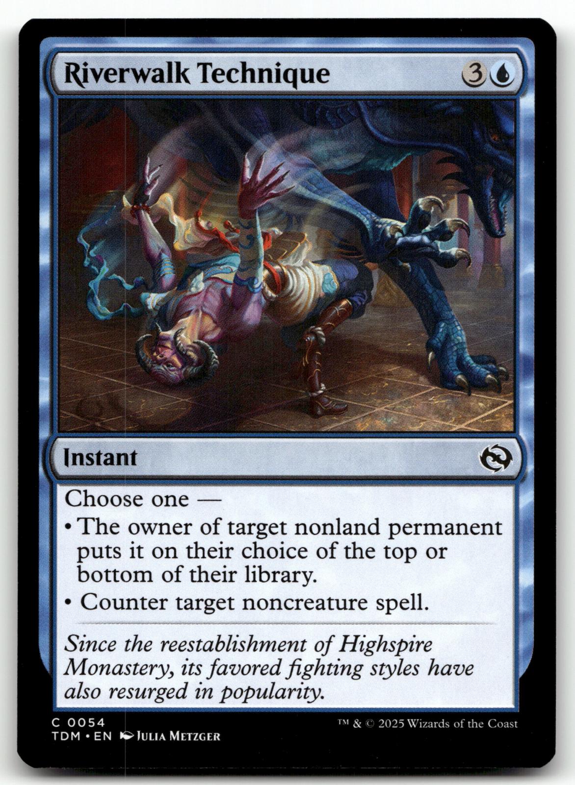 Riverwalk Technique 54 Common Tarkir: Dragonstorm Magic: The Gathering Near Mint
