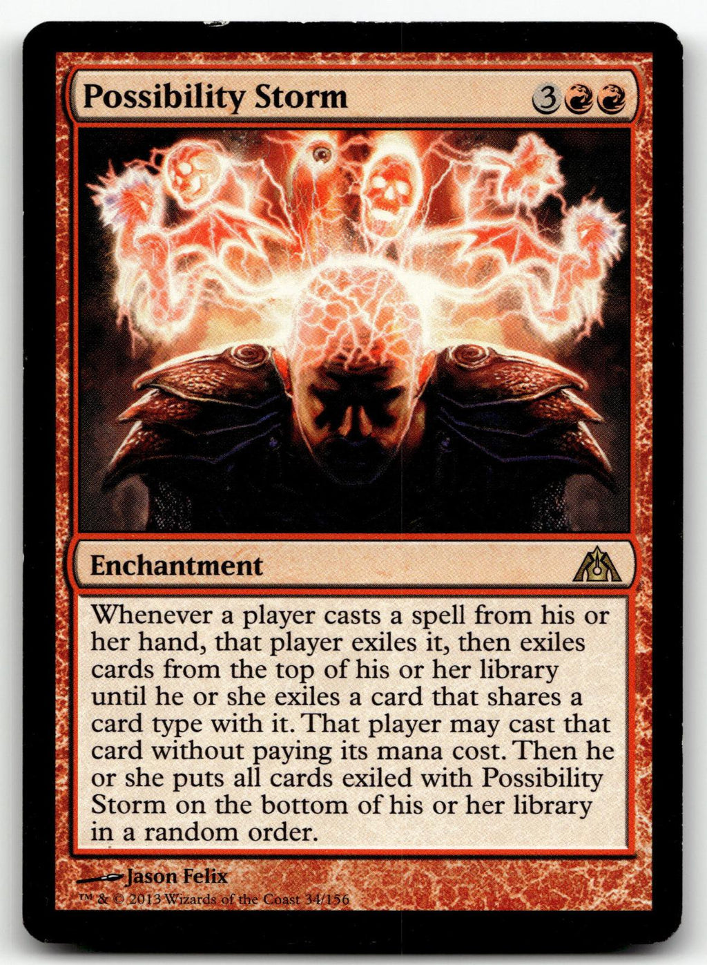 Possibility Storm 34 Rare Dragon's Maze Magic: The Gathering Near Mint