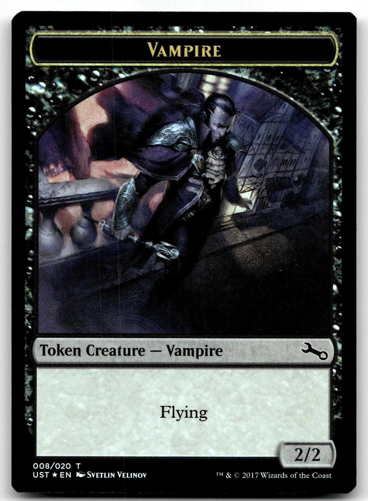 Vampire Token 8 Token Unstable Magic: The Gathering Foil Near Mint