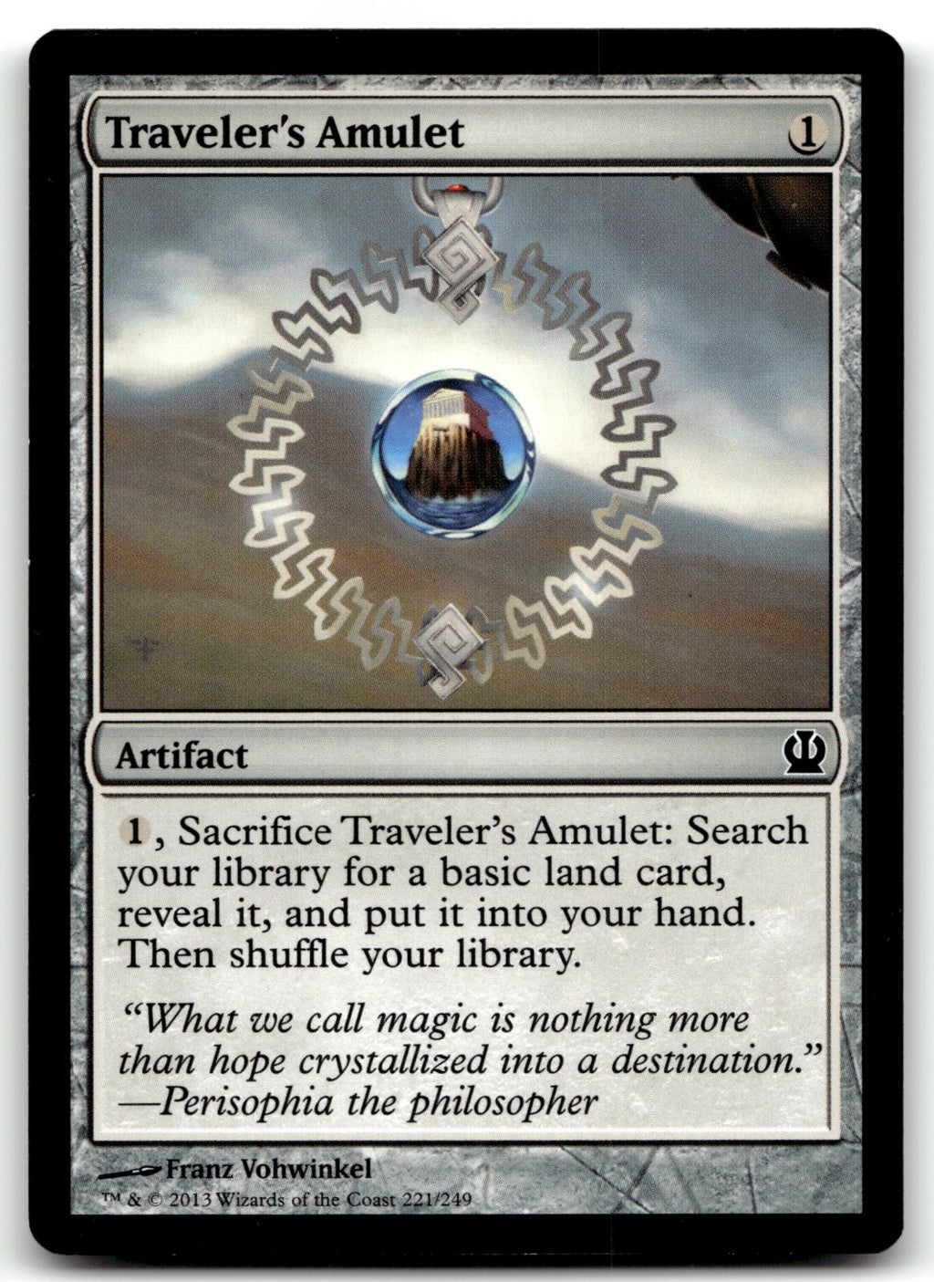 Traveler's Amulet 221 Common Theros Magic: The Gathering Near Mint