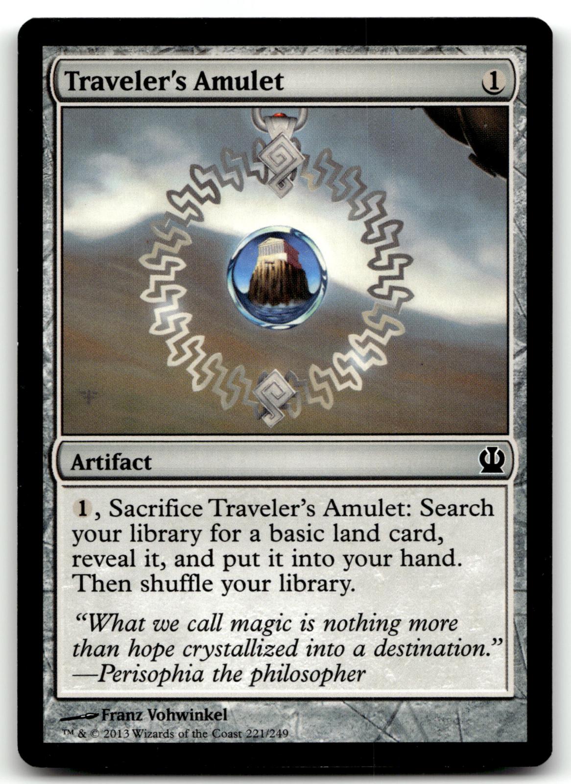 Traveler's Amulet 221 Common Theros Magic: The Gathering Near Mint