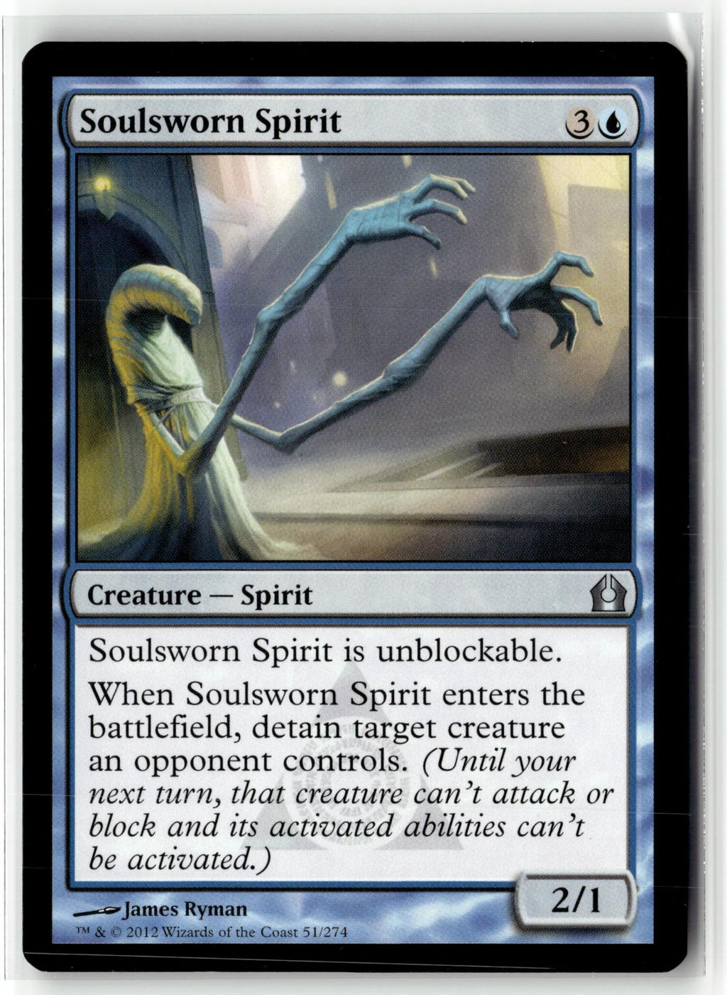 Soulsworn Spirit 51 Uncommon Return to Ravnica Magic: The Gathering Near Mint