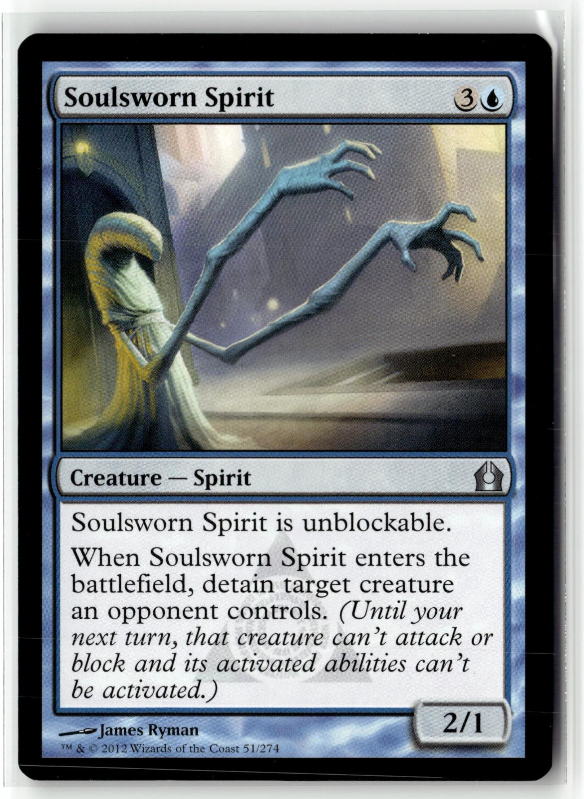 Soulsworn Spirit 51 Uncommon Return to Ravnica Magic: The Gathering Near Mint