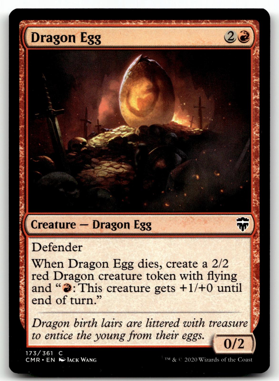 Dragon Egg 173 Common Commander Legends Magic: The Gathering Near Mint