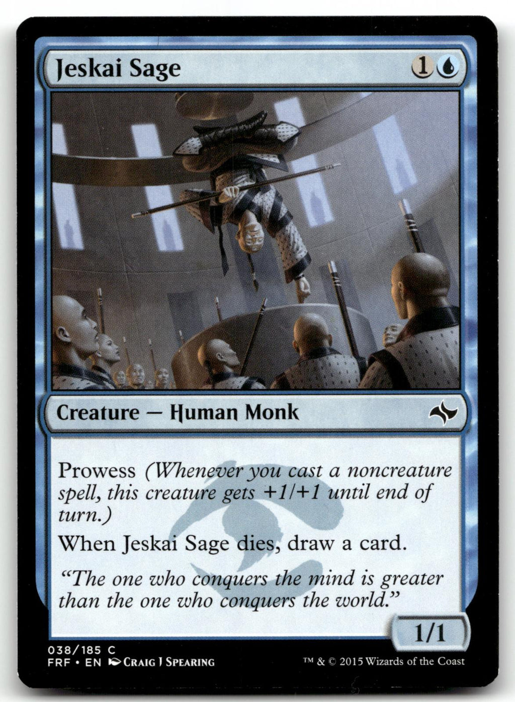 Jeskai Sage 38 Common Fate Reforged Magic: The Gathering Near Mint