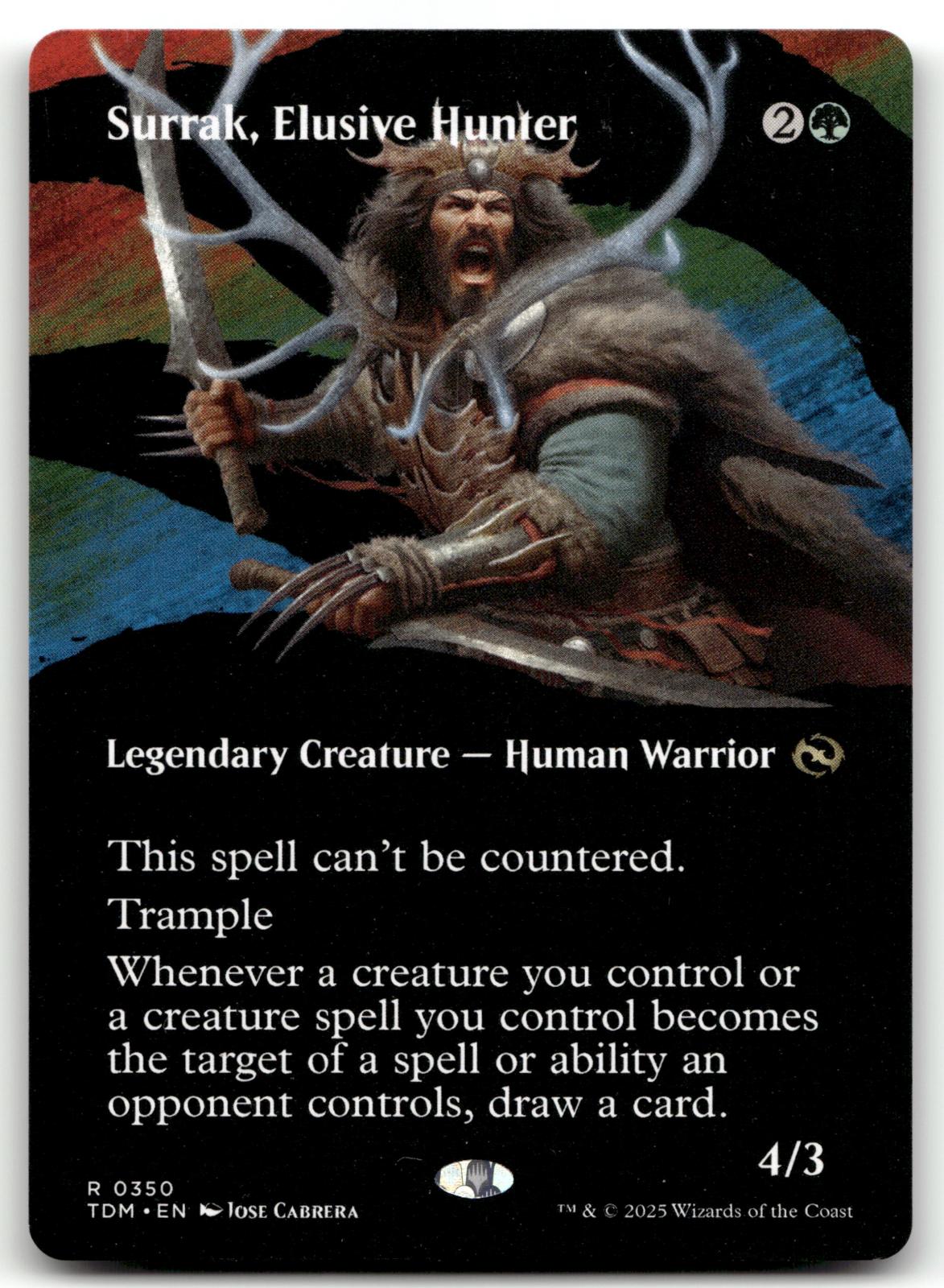 Surrak, Elusive Hunter (Borderless) 350 Tarkir: Dragonstorm Magic: