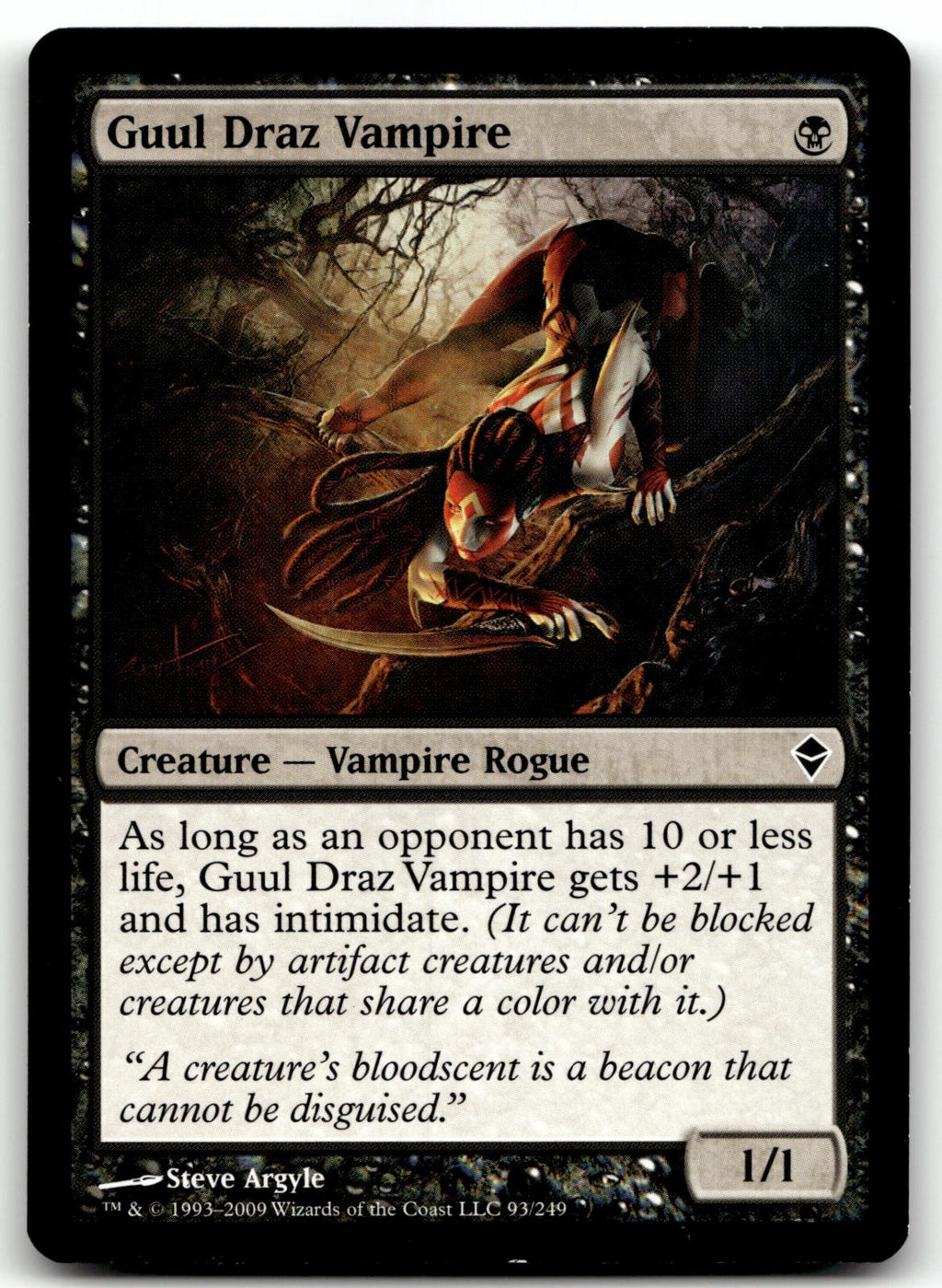 Guul Draz Vampire 93 Common Zendikar Magic: The Gathering Near Mint